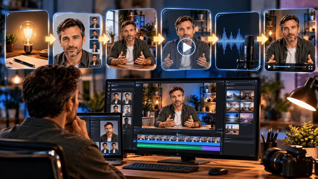 how are realistic AI videos actually made